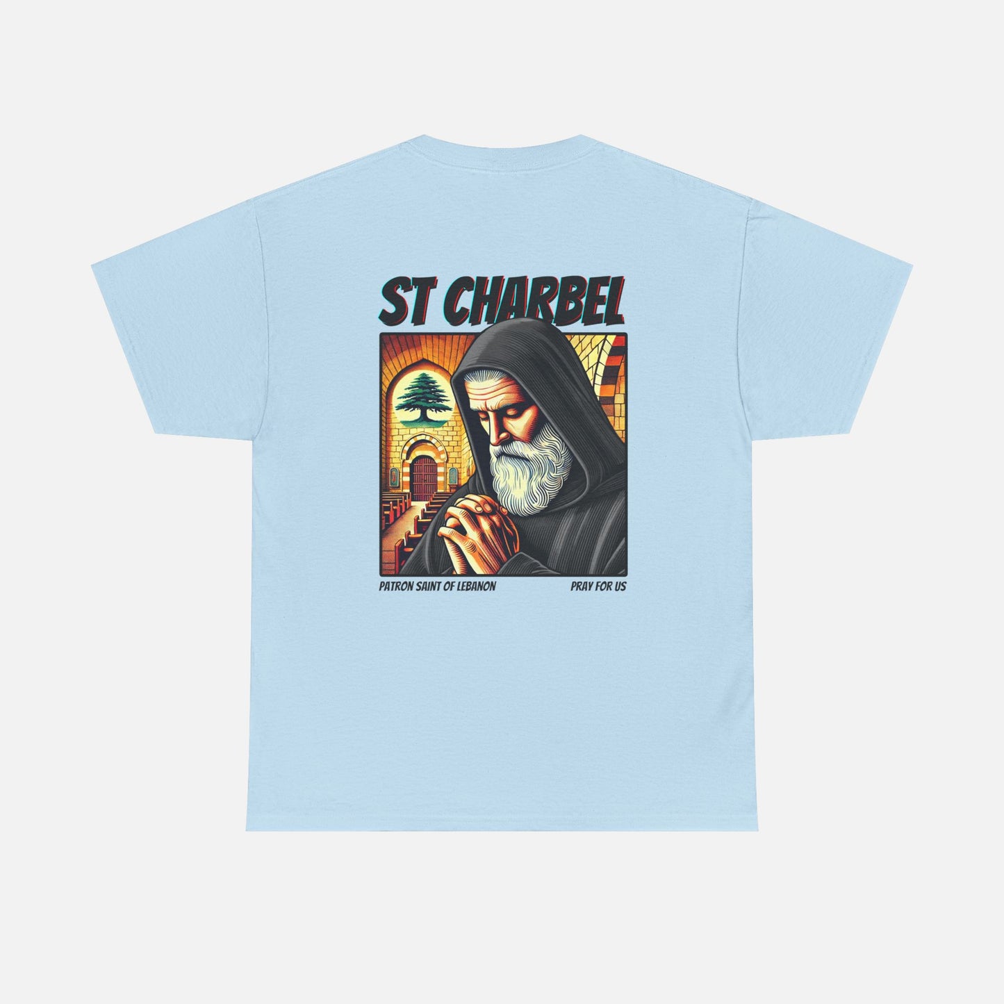 St Charbel Comic Heavy Cotton Tee - Adult