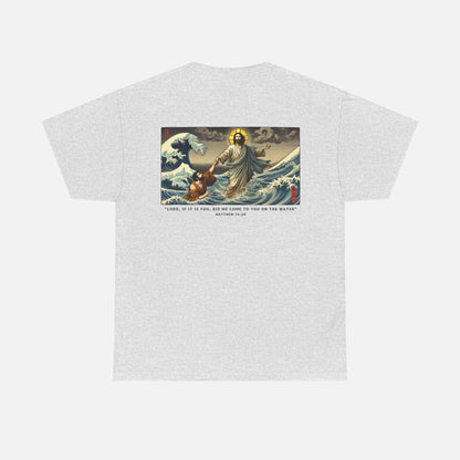 Jesus Walks On Water Heavy Cotton Tee - Adult