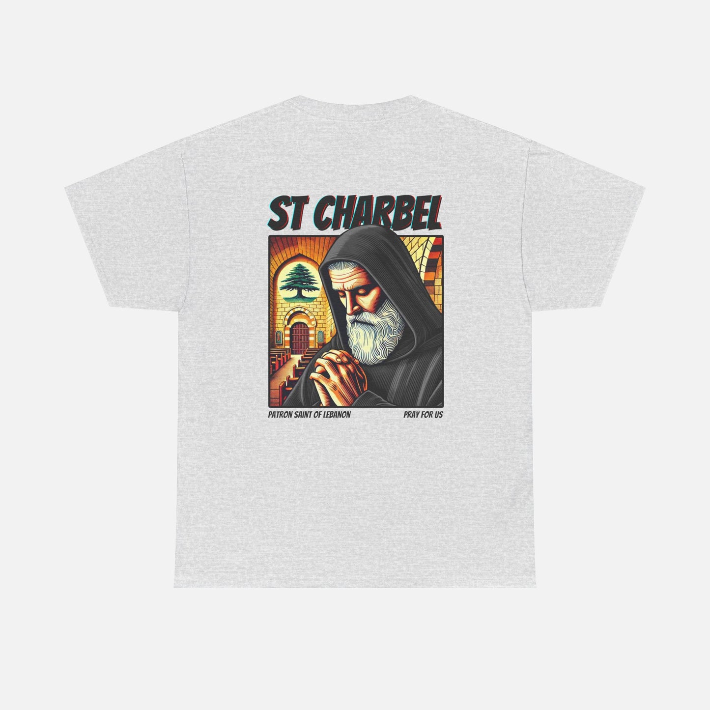 St Charbel Comic Heavy Cotton Tee - Adult