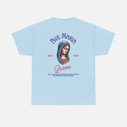Ave Maria Mary Heavy Cotton Tee - Adult