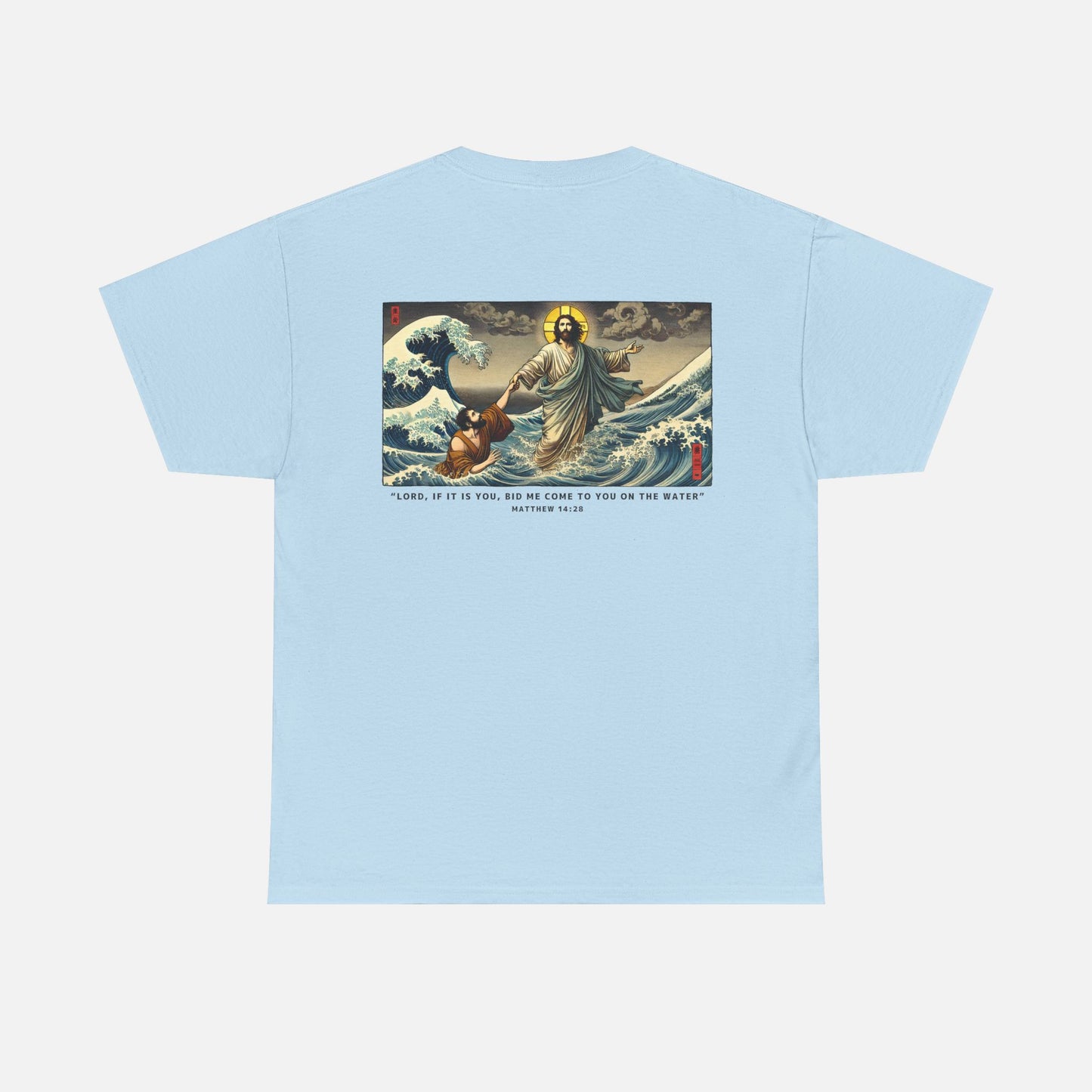 Jesus Walks On Water Heavy Cotton Tee - Adult