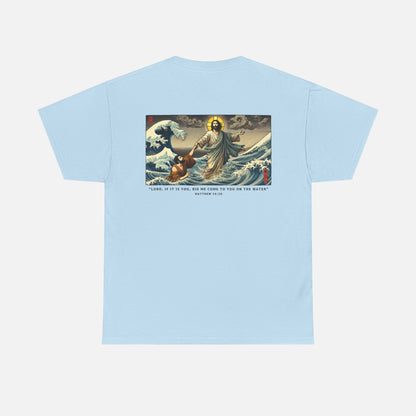 Jesus Walks On Water Heavy Cotton Tee - Adult