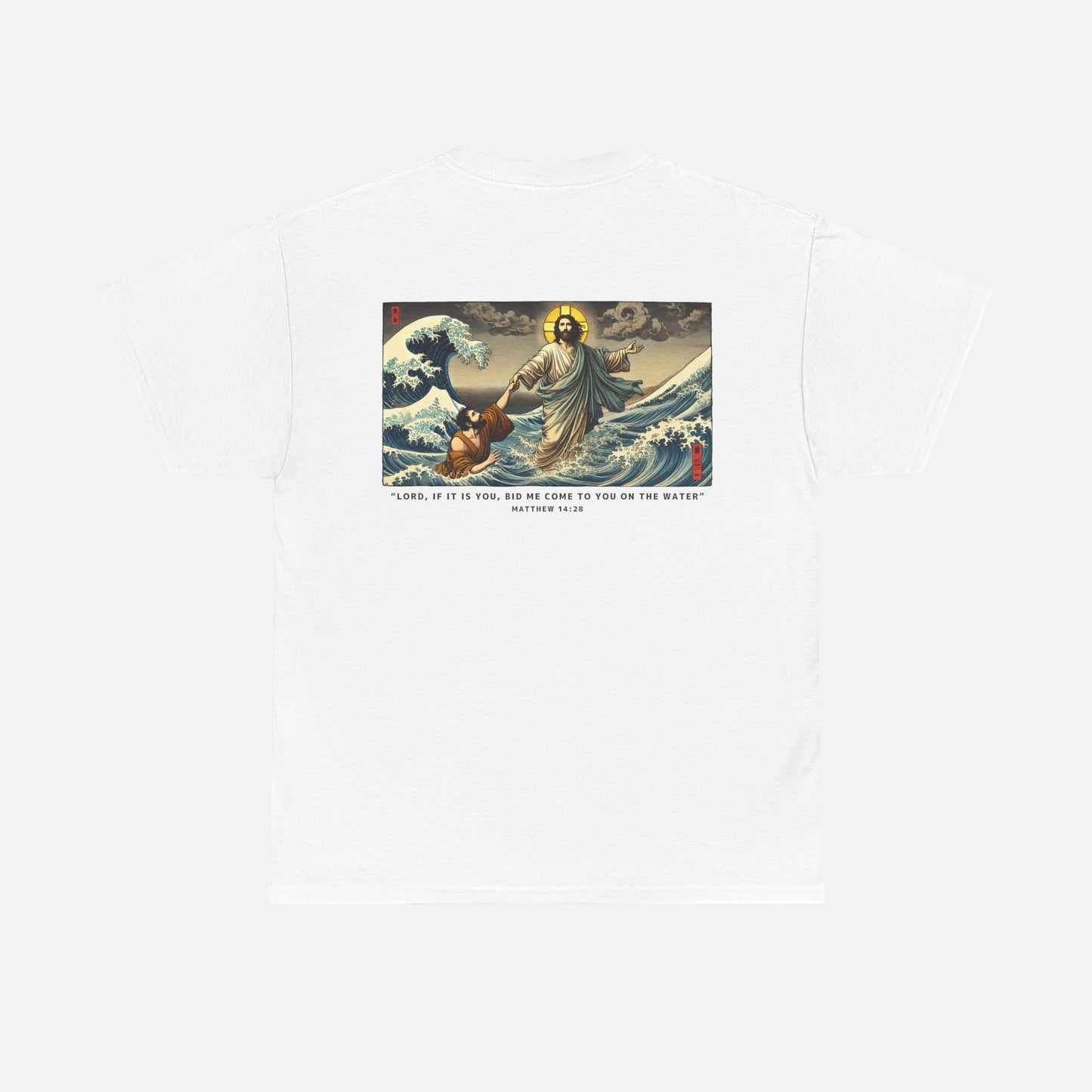Jesus Walks On Water Heavy Cotton Tee - Adult