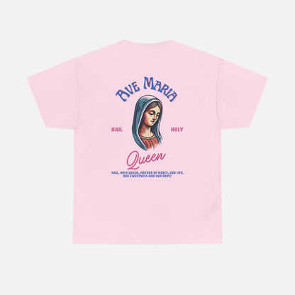 Ave Maria Mary Heavy Cotton Tee - Adult