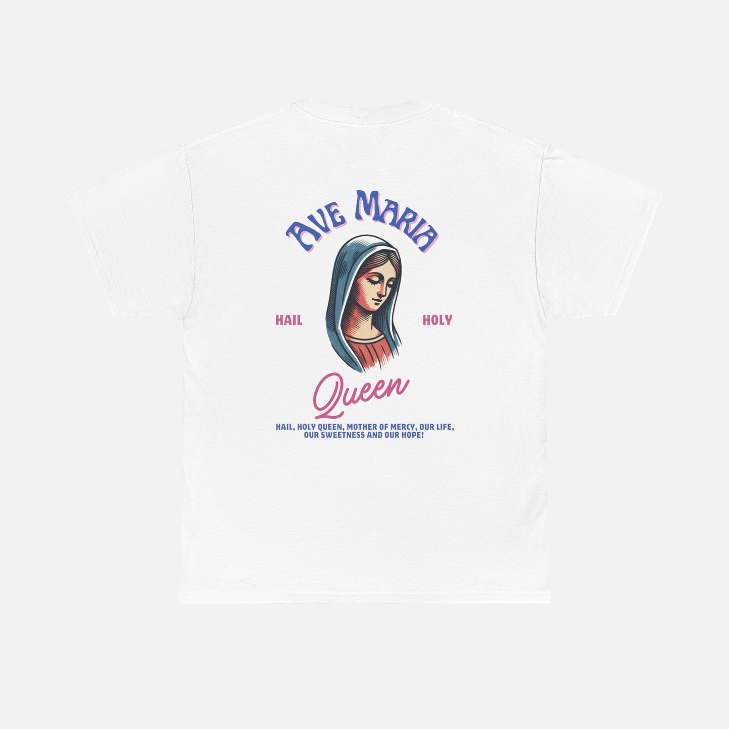 Ave Maria Mary Heavy Cotton Tee - Adult