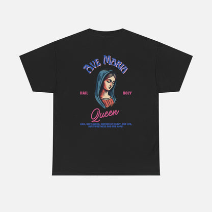 Ave Maria Mary Heavy Cotton Tee - Adult