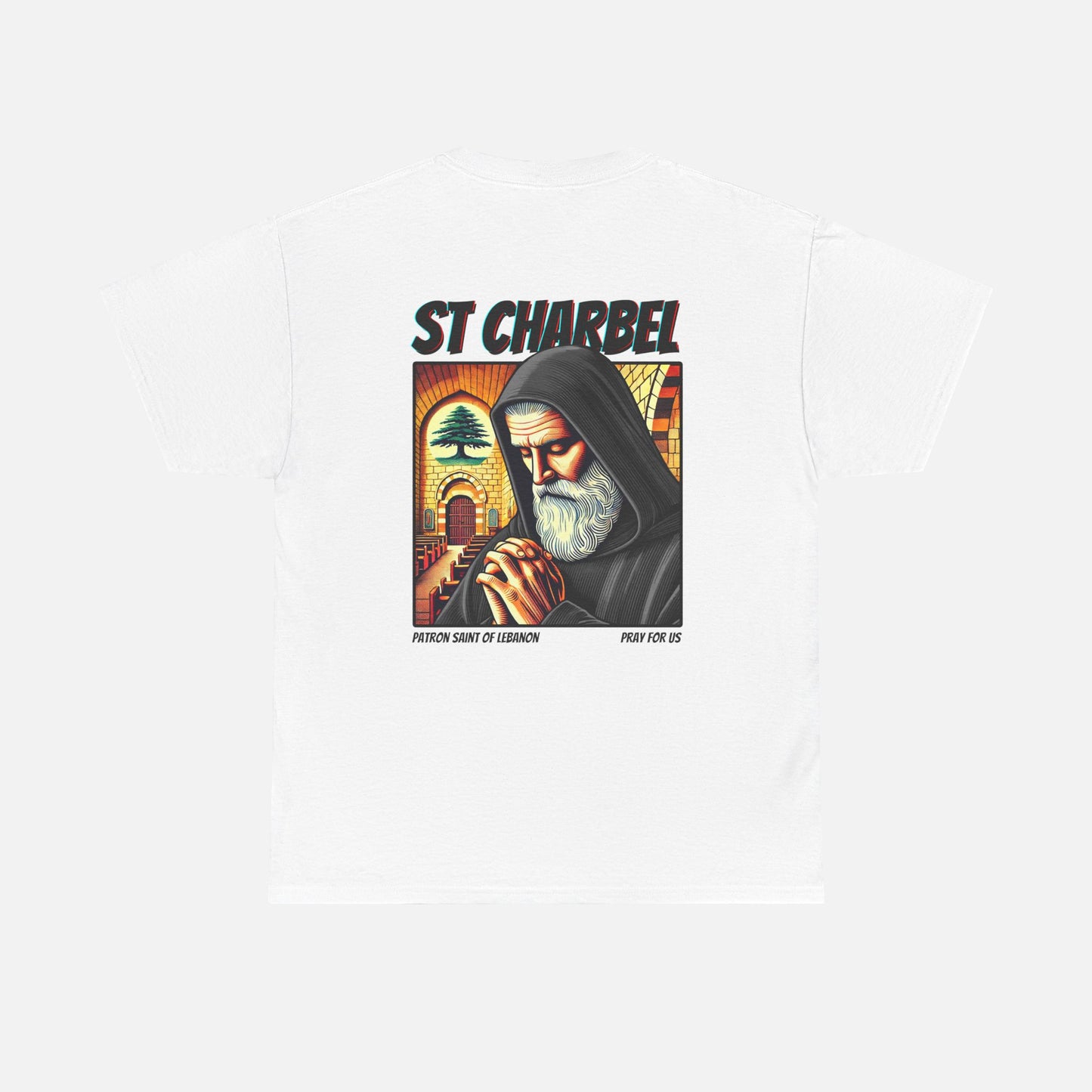 St Charbel Comic Heavy Cotton Tee - Adult